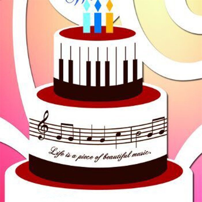 LYNCH Different Music Note Shape Silicone Fondant Mold Bakeware DIY Cake Tools,Pink N3