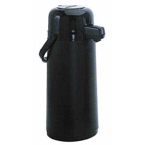 Update International (NPDB-19/BK/BT) 2 L Black Tin Air Pot w/Black Push-Button Top