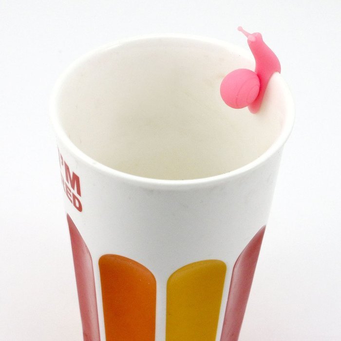 HuntGold 5Pcs Snail Shape Silicone Tea Bag Holder Cup Candy Colors Gift Set Tea Makers N5
