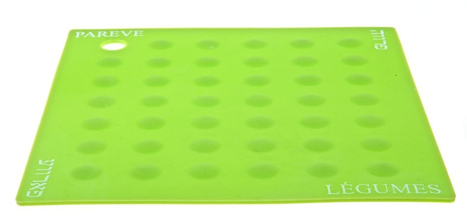 The Kosher Cook KCKH3020P Silicone Trivet, Green/Pareve, 1-Piece