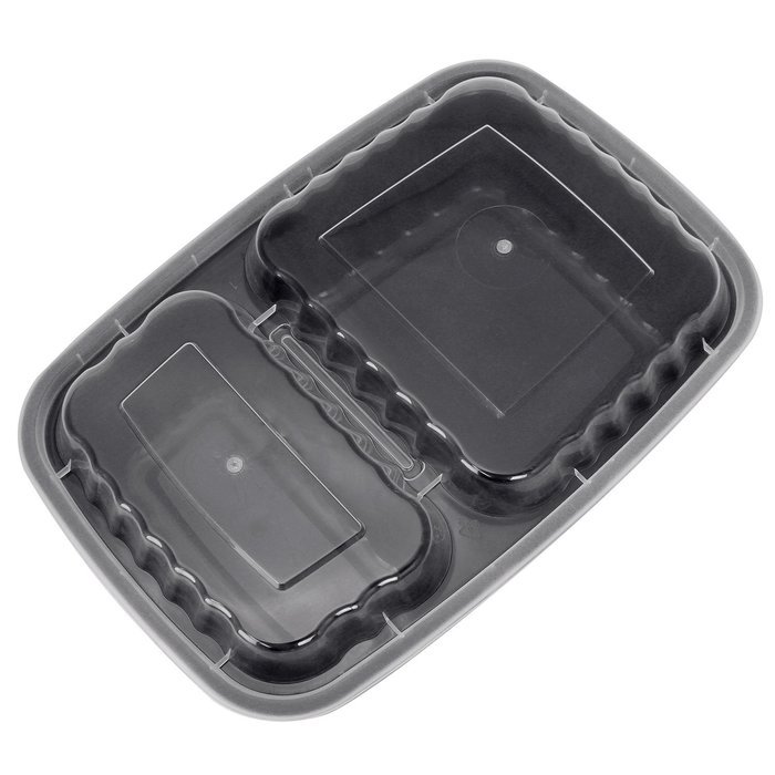 Freshware 20-Pack 7-Inch Round Bento Lunch Boxes with Lids - Stackable, Reusable, Microwave, Dishwasher & Freezer... N23