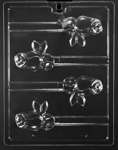 ROSE PRETZEL POP CHOCOLATE CANDY MOLD