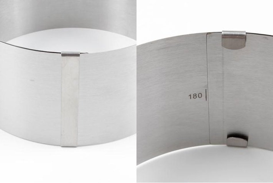 6-12" / 160-300 mm Circle Retractable Adjustable Mousse Ring Cake Pan Ring S/S N5