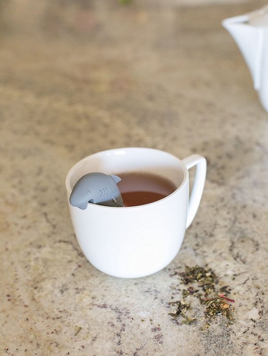 Internet's Best Shark Silicone Tea Infuser Strainer | Loose Leaf Filter Steeper | Deep Tea Mug Cup Steeper | Herbal... N6