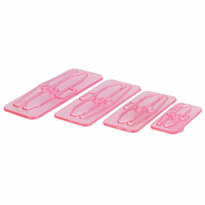 4pcs Bows Icing Cake Cupcake Fondant & Gumpaste Decor Mould Embosser Cookie Cutter Baking DIY N5
