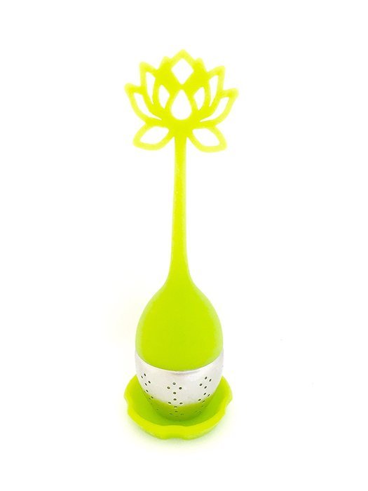 Silicone Lotus Tea Infuser by Simply Tealicious Tea Company (Blue) N3