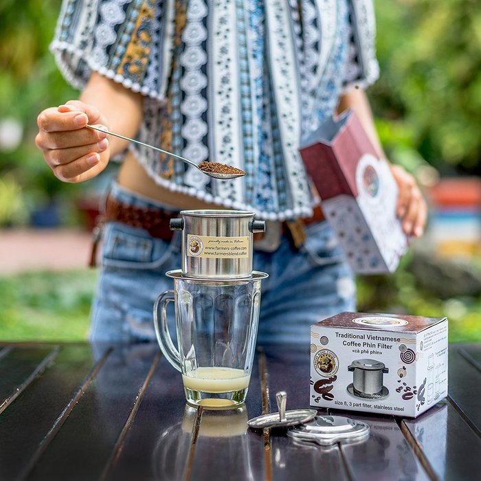 Vietnamese Coffee Filter Phin, Stainless Steel Coffee Filter, Best Coffee Dripper for Office, Outdoor or Single... N5