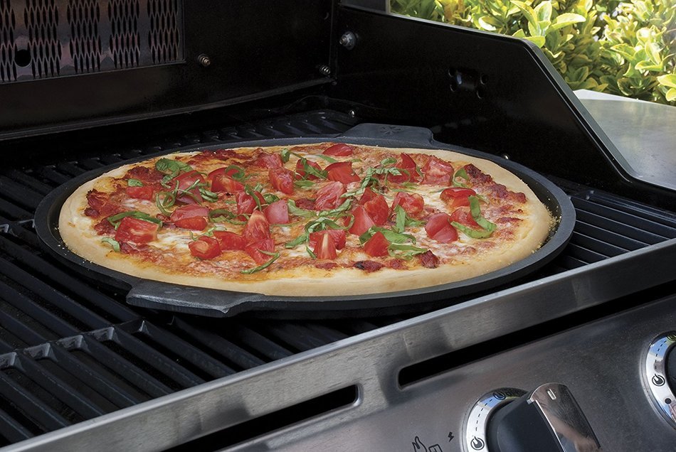 Pizzacraft Cast Iron Pizza Pan, 14-Inch, For Oven or Grill - PC0300 N2