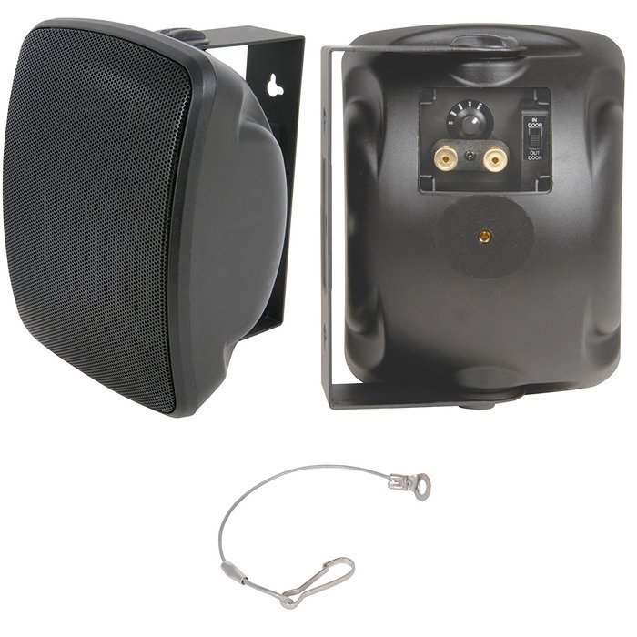 4" 100V/8OHM 40W BLACK OUTDOOR IP44 PREMIUM SPEAKER -WEATHERPROOF BACKGROUND