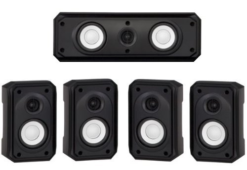 Yamaha 5.1-Channel Advanced Active Servo Technology Complete 6 Piece Home Theater Speaker Package - Designed for... N2