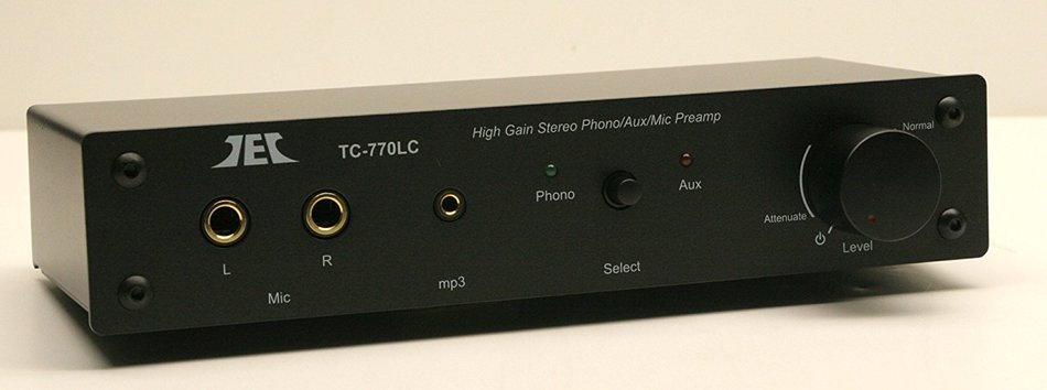 Technolink TC-770LC High Gain Phono/Mic/Aux Preamp, Premium High Output Adaptor and TC-ADUSB Digital Recording... N3