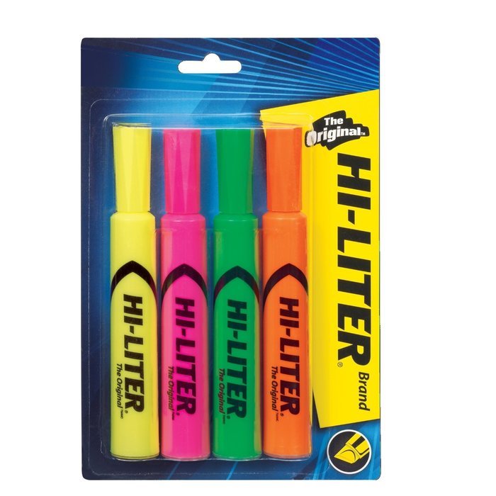 HI-LITER Desk Style, Blue, Box of 12 (24016) N15