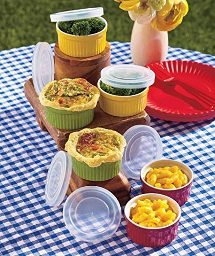 12-Pc. Ramekin Sets (Red, Green, Mustard)