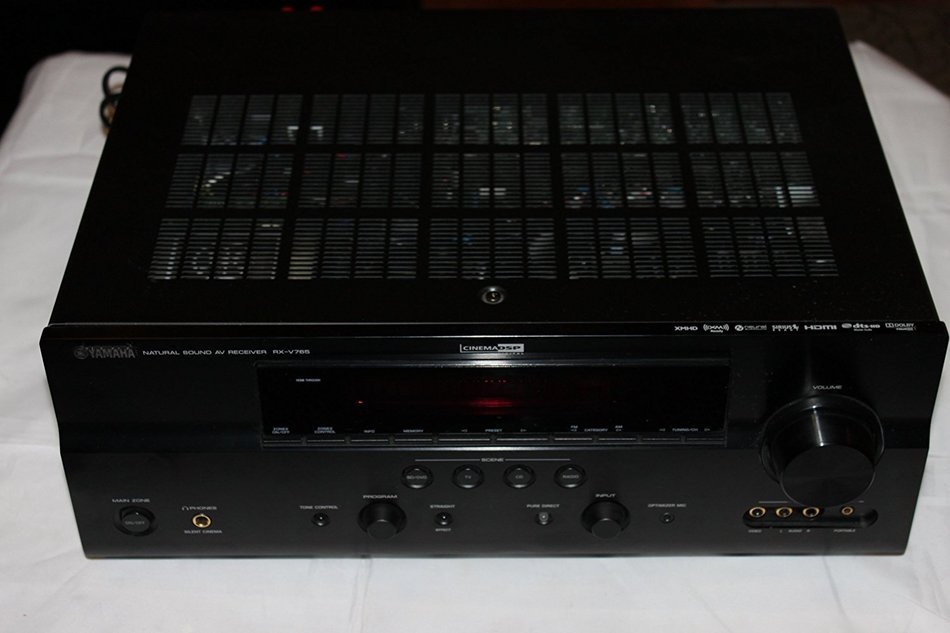 Yamaha Rx-v765 7.2 Channel High Power Home Theater Hd Receiver Hdmi 1080p Upscal Good Gift Ship Worldwide Fast... N5