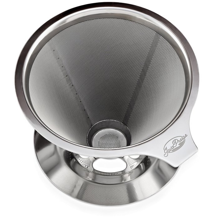 JavaPresse Pour Over Coffee Maker with Stand | Clever Hand Drip Brewer with Reusable Filter Dripper N7