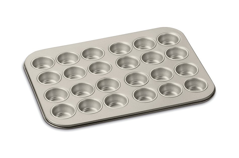 Cuisinart AMB-24MMP Chef's Classic Nonstick Bakeware 24-Cup Mini Muffin Pan, Silver