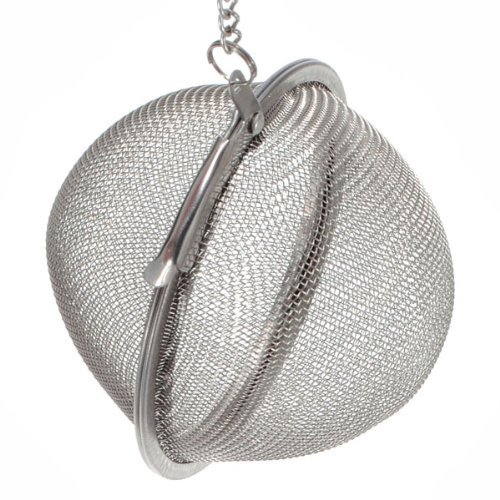 "S Stainless Steel Sphere Locking Tea Ball Strainer" shopping N5