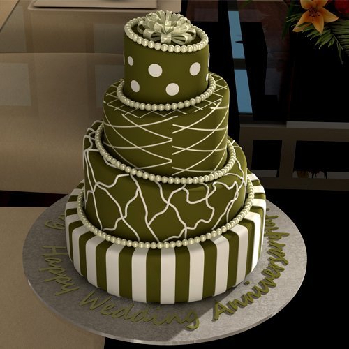 Euro Tins multi layer cake pans Topsy Turvy Round 4 tier wedding cake pan - cake tin set with detachable stand N3