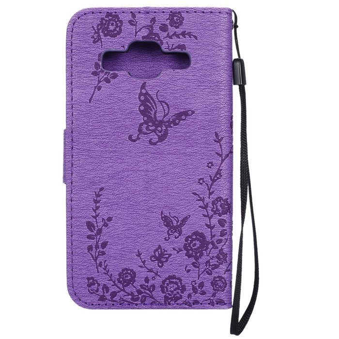 Galaxy Core Prime Wallet Case,PHEZEN Serect Garden Butterfly Flower Inlaid Shiny Glitter Diamond Pu Leather Flip... N29