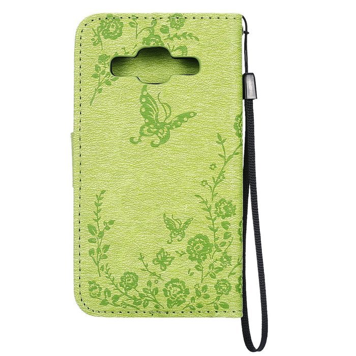 Galaxy Core Prime Wallet Case,PHEZEN Serect Garden Butterfly Flower Inlaid Shiny Glitter Diamond Pu Leather Flip... N42