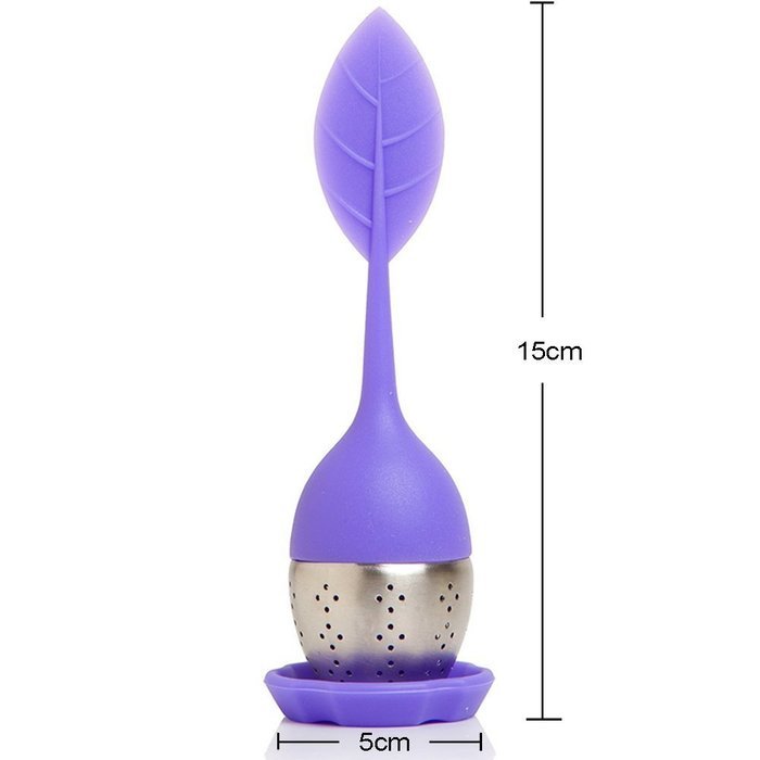 niceEshop(TM) Tea Strainers for Loose Tea Cute Stainless Steel Tea Infusers (Purple) N15