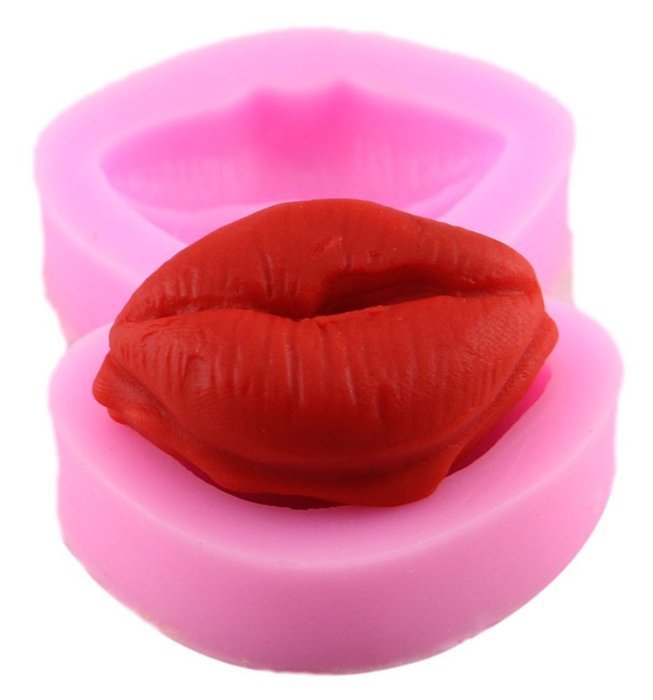 BleuMoo 3D Lips Silicone Fondant Mould Cake Decorating Chocolate Baking Mold Tool N5