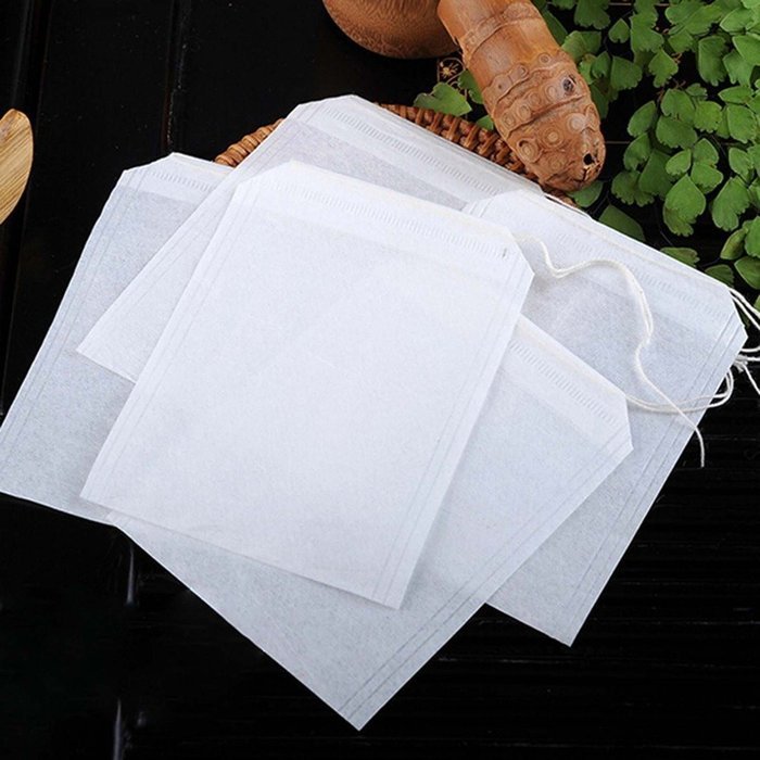 100Pcs Tea Filter Bags Herb Coffe Strainer Bags Teabags 5.5X6CM N2