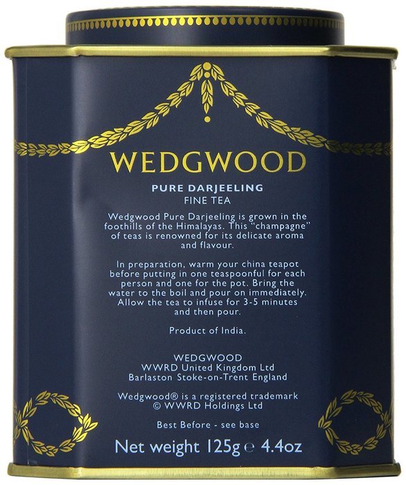 Wedgwood Everyday Luxury Pure Darjeeling Caddy, 125g, Blue N2