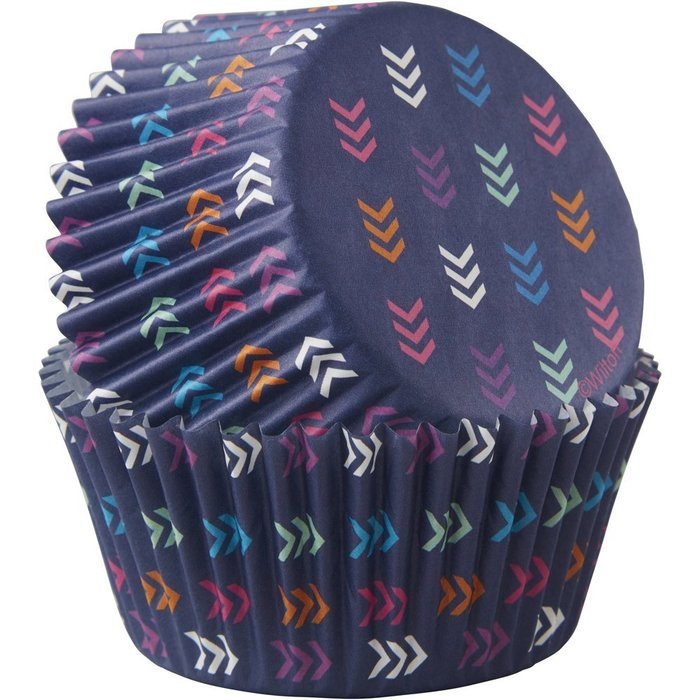 Wilton 415-8757 75 Count Arrow Pattern Cupcake Liners N3