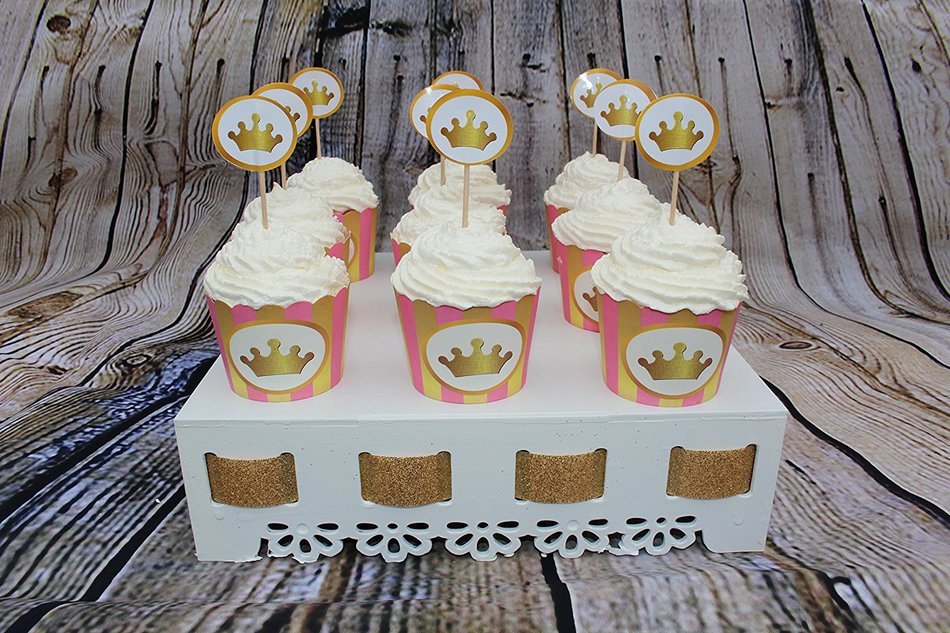 Angel - 25 Cupcake Toppers, 1 Cake Topper/ Bunting, 1 Cake Frill N9