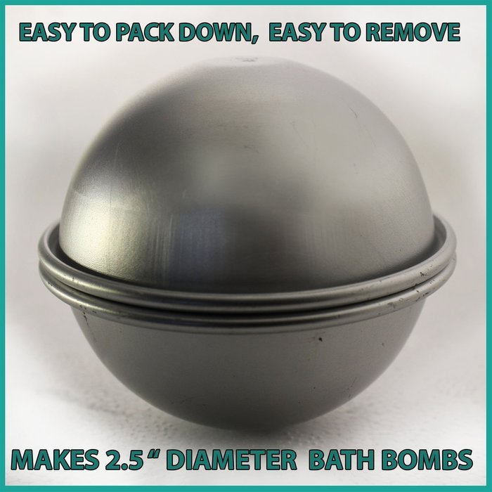 Bath Bomb Mold, (2 Pieces Per 1 Set) Perfect for Round Sphere Shaped Bath Bombs (1, 1) N2