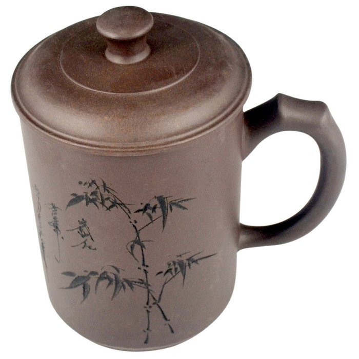 YESTARUSA&reg; Chinese Yixing Zisha Handcraft Tea Cup Mug Engraved Bamboo Cup 500cc 16oz Pu Erh Tea Black Tea Mug