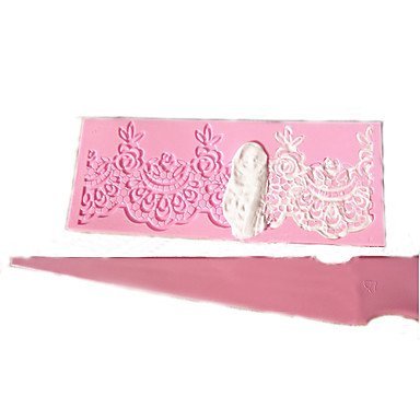 Sher Plastic Lace Scraper Paste Cutter Cake Mold Sugarcraft Cake Decoration Tools N4