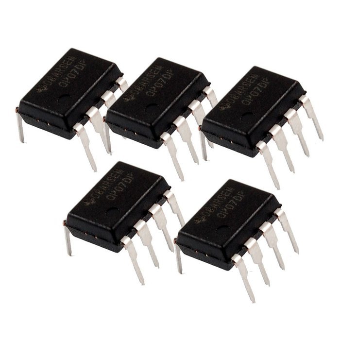 5 Pcs OP07DP Through Hole DIP-8 Operational Amplifier DIP IC
