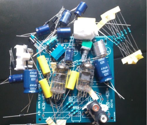 Nobsound&reg; 6J1 tube Pre-AMP Preamplifier DIY KIT N2