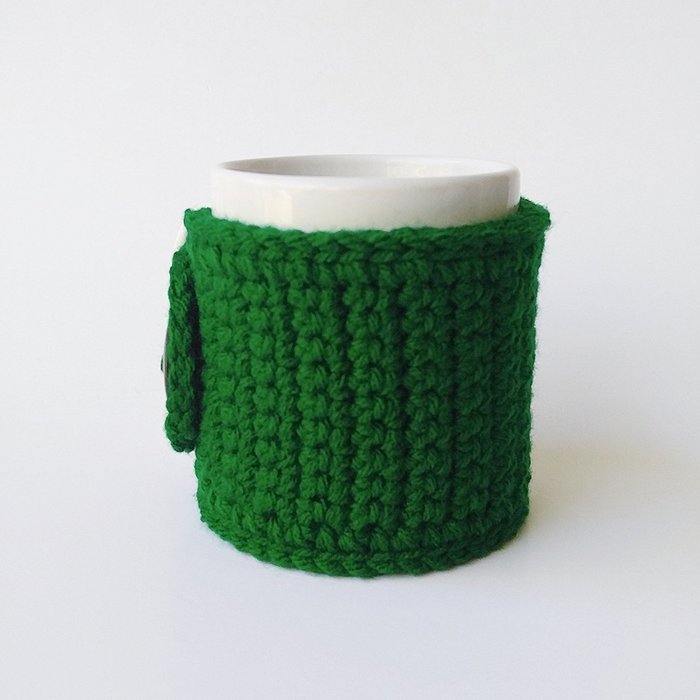 Coffee Mug Cozy Dark Green N2