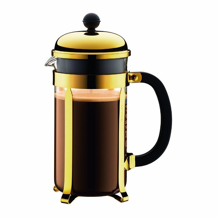 Bodum 8 Cup 1928-18 Chambord Classic Coffee Maker, 34 oz, Copper N4
