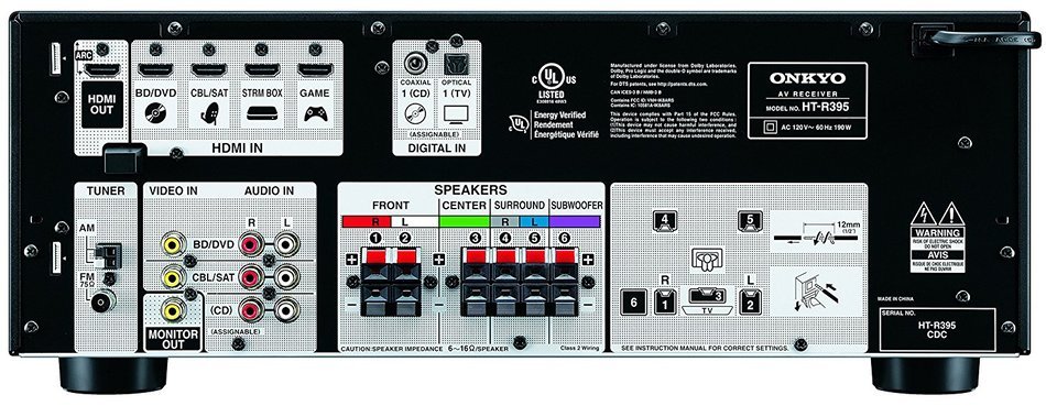 Onkyo immersive Surround Sound 5.1-Channel Home Theater Speaker System, Black (HT-S3800)