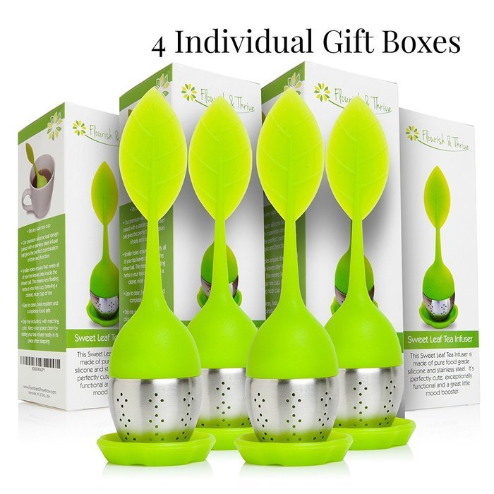 Flourish and Thrive Tea Infuser Strainer with Teaspoon N6
