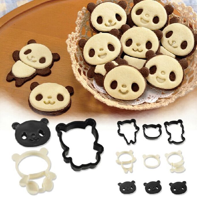 Yunko High Quality Plastic Panda Fondant Cookies Cutter N5