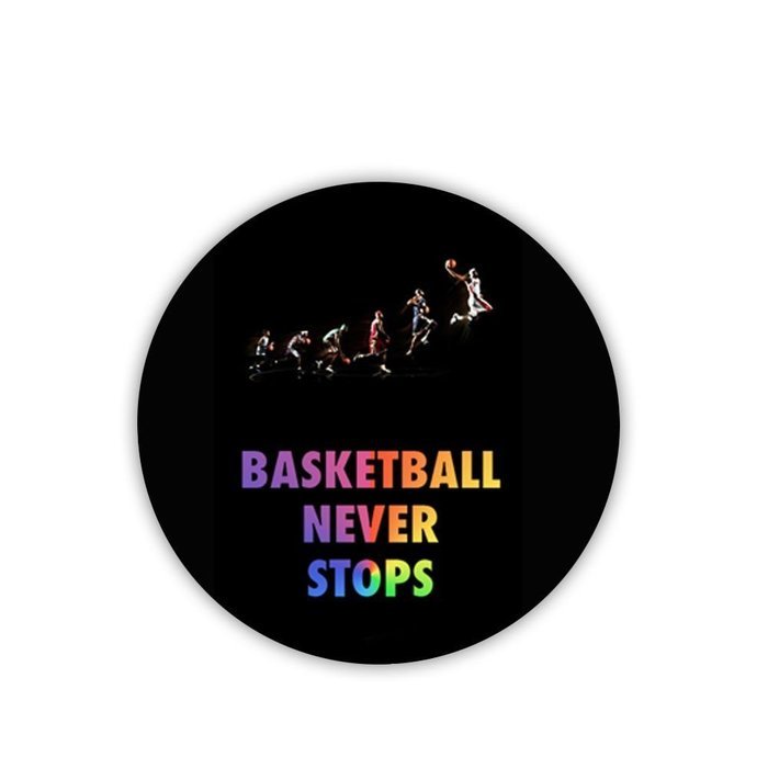 Generic Cup Mat New Print Basketball Never Stops Mdf Material N2