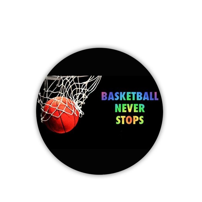 Generic Cup Mat New Print Basketball Never Stops Mdf Material N3