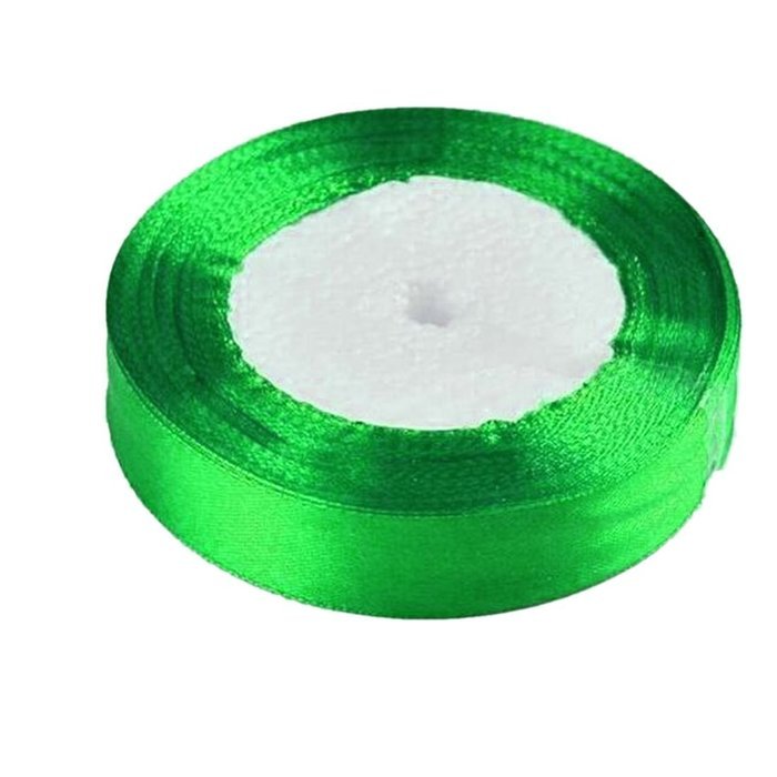25 yards/roll 6mm Single Face Satin Ribbon Decor Gift Packing Christmas Ribbons-Dark Green N39