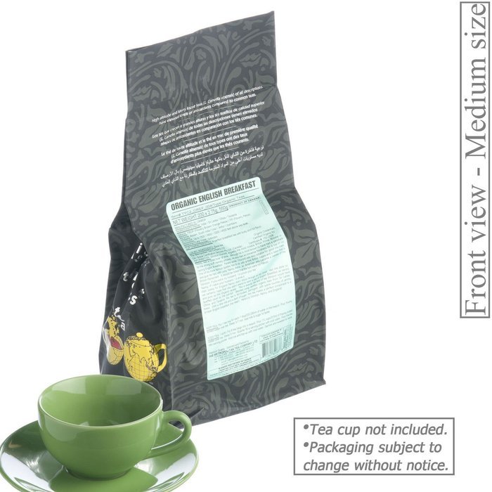 Metropolitan Tea 200 Count Pyramid Shaped Teabags, Organic English Breakfast Tea N4