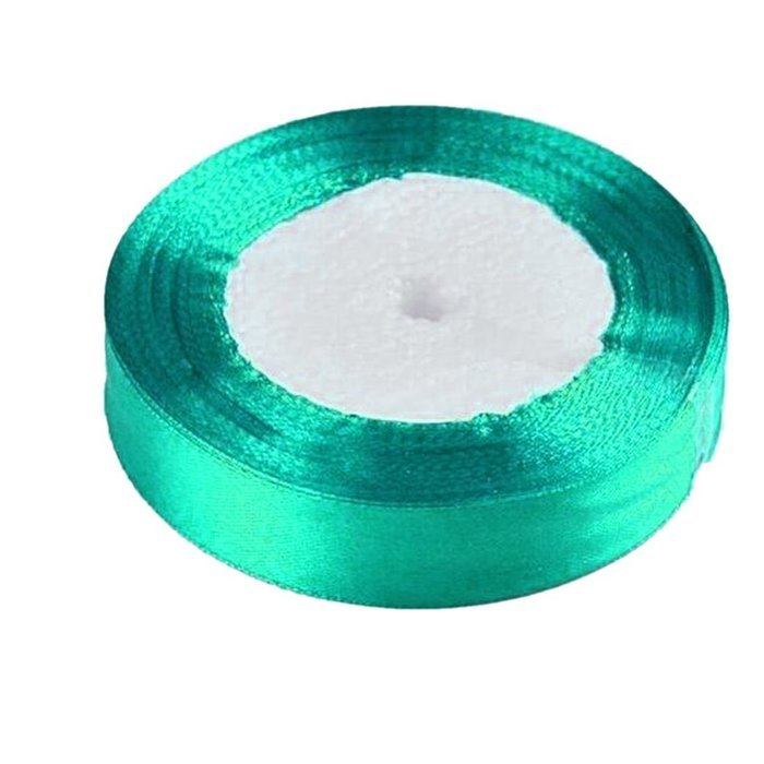 25 yards/roll 6mm Single Face Satin Ribbon Decor Gift Packing Christmas Ribbons-Dark Green N49