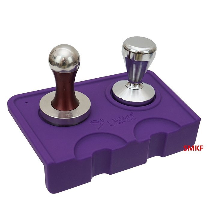 Coffee Tamper Mat for Edge of Bench with Tamper Holder & Tamping Rest Espresso (Rose) N13