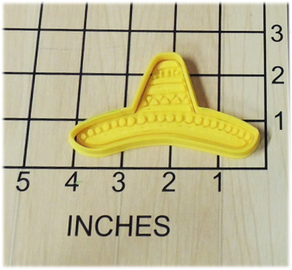 Mexican Cinco de Mayo Sombrero party hat Cookie Cutter and Stamp #1237 N2