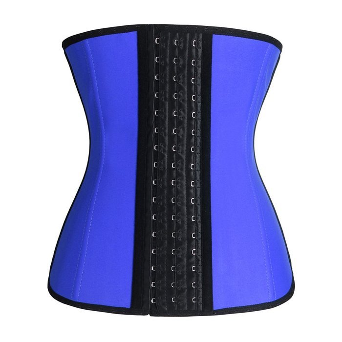 Women's 14 Steel Bone Solid Latex Sports and Fitness Waist Trainer Cincher N13