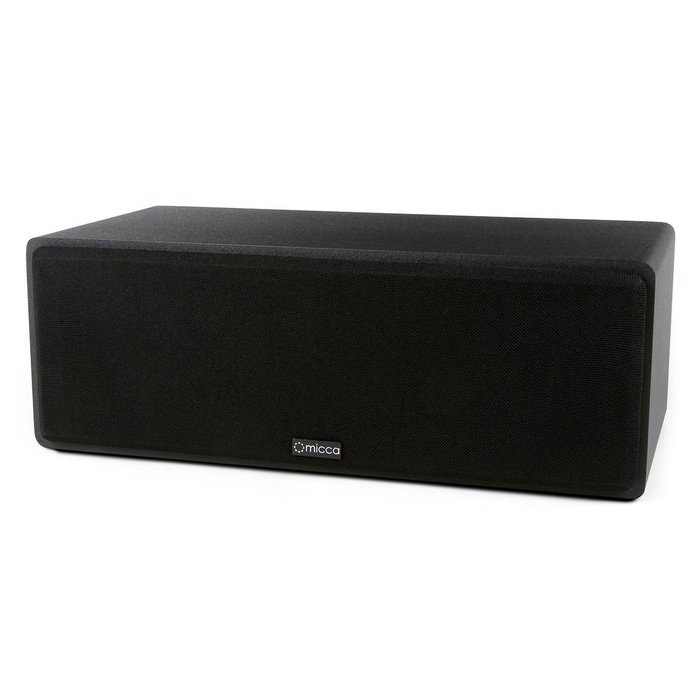 Micca MB42X-C Center Channel Speaker With Dual 4-Inch Carbon Fiber Woofer and Silk Dome Tweeter (Black, Each) N4