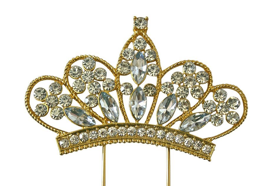 Cake Topper Sparkle Rhinestone Princess Cake Topper Crown Cake Topper Princess Party Baby Shower Cake Topper (... N8